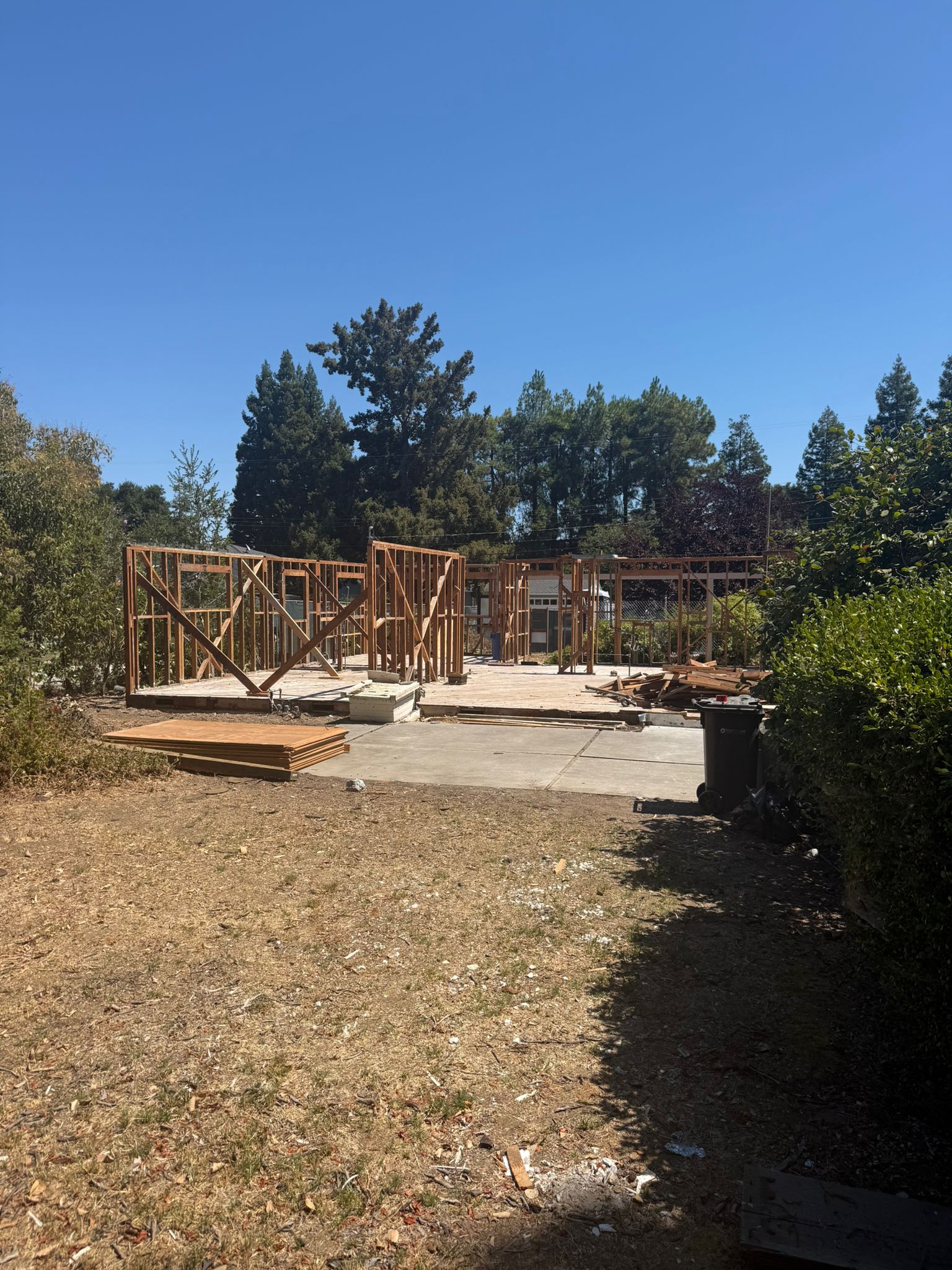 Structural framing inspection during home renovation
