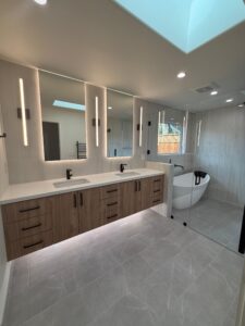 Step by step bathroom renovation in California