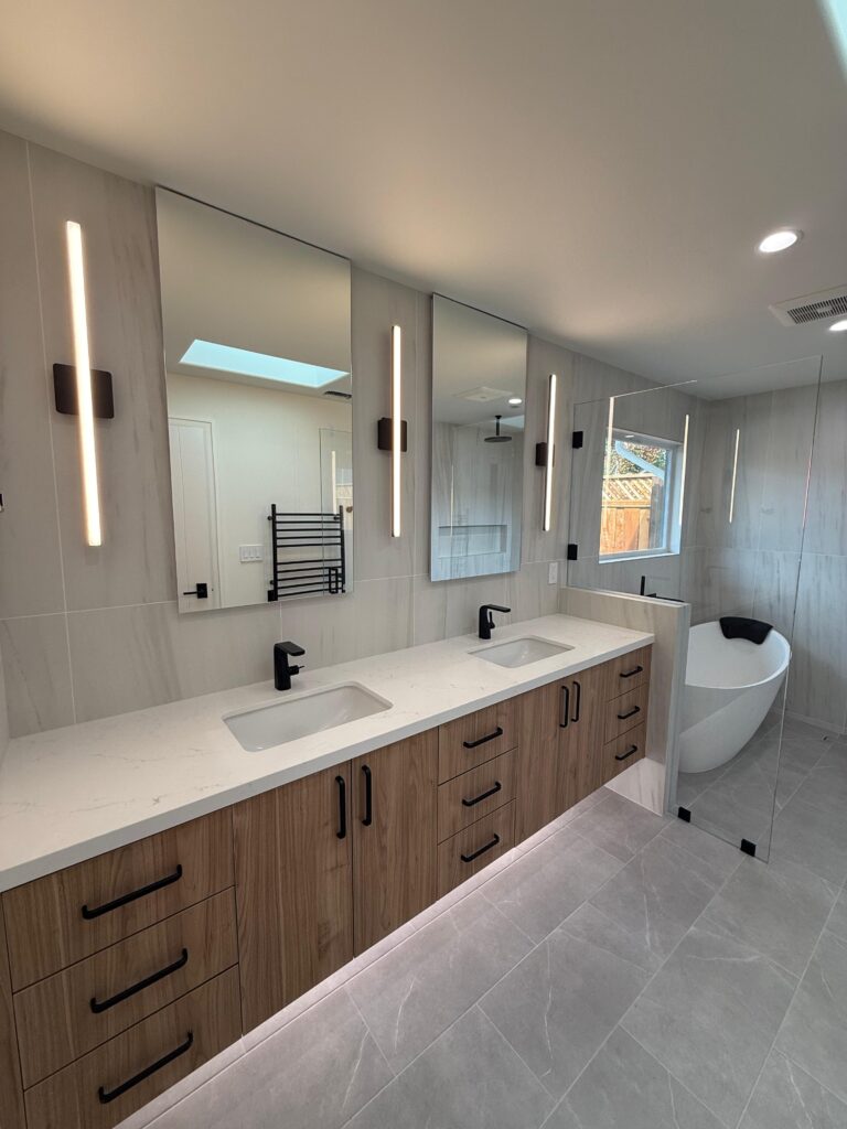 Step by step bathroom renovation in California